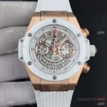 Swiss Hublot Big Bang Unico King Chronograph 45.5mm Watch Rose Gold and Ceramic